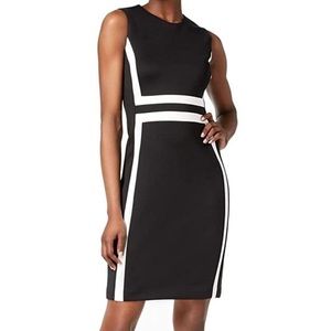 NWT Calvin Klein Women's Sleeveless Colorblock Dress Black/White - Size 2